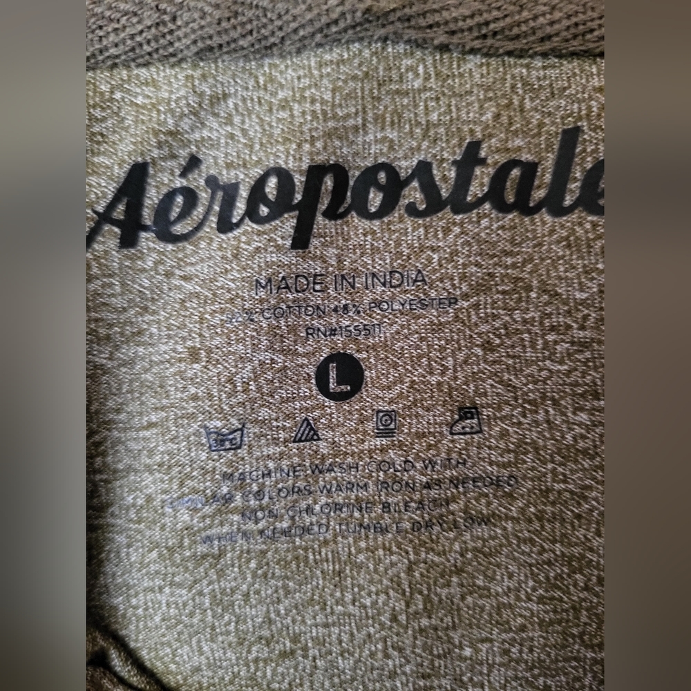 *‎ Aeropostale Hooded Long Sleeve Shirt - Picture 3 of 6